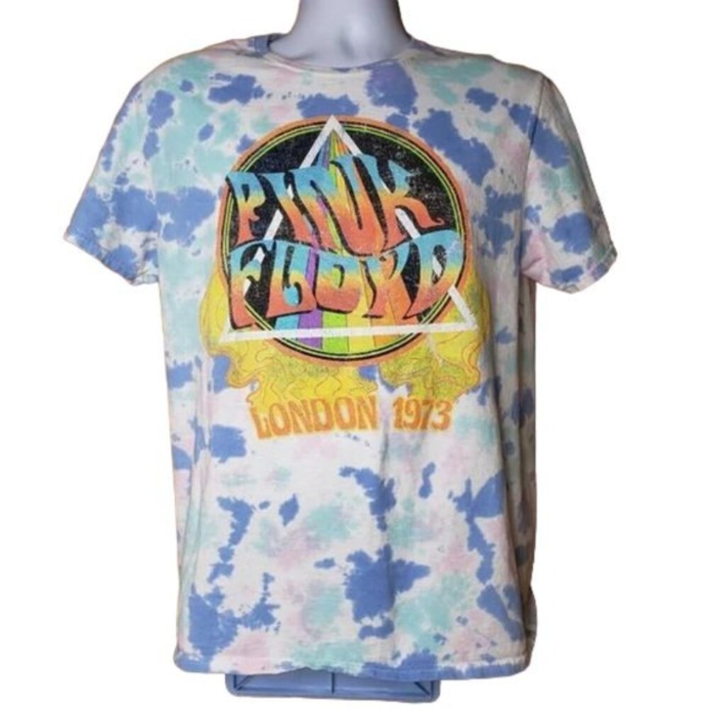 PINK FLOYD London 1973 Tie Dye T Shirt Size Large